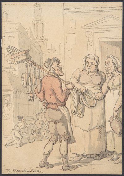 Gadebillede: Penselsælger af Thomas Rowlandson