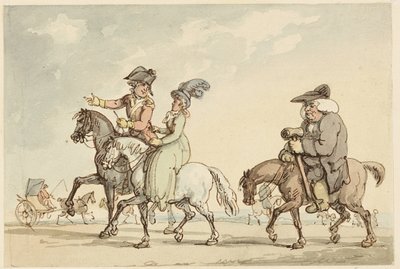 Undersøgelse for bekvemmeligheder ved bad af Thomas Rowlandson