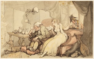 Studie til The Honeymoon af Thomas Rowlandson