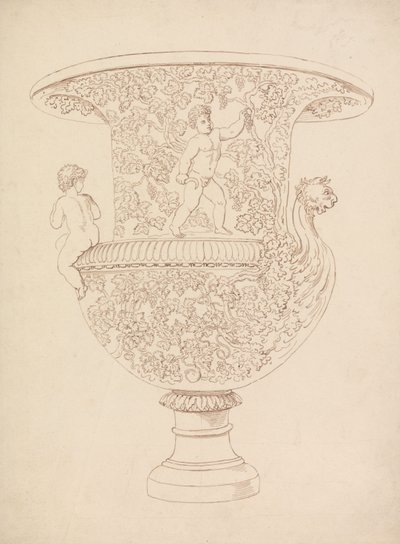 Studie af en vase af Thomas Rowlandson