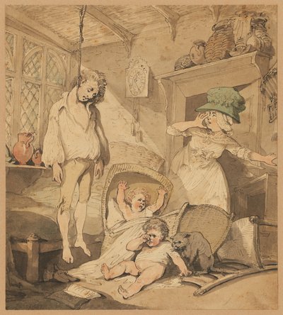 Selvmord af Thomas Rowlandson
