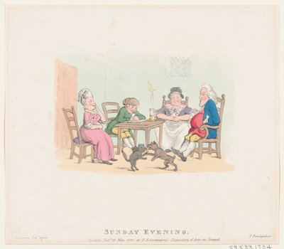 Søndag aften den 21. maj 1803., den 21. maj 1803. af Thomas Rowlandson
