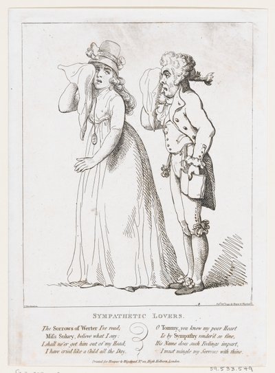 Sympathetic Lovers, 6. februar 1797., 6. februar 1797. af Thomas Rowlandson