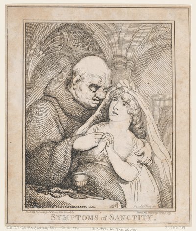 Symptomer på hellighed, 28. februar 1800., 28. februar 1800. af Thomas Rowlandson