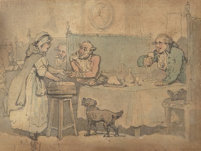 Værtshusscene, 1780-1827. af Thomas Rowlandson