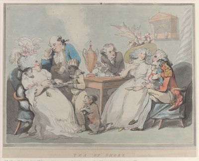 Tea on Shore, 1785-94., 1785-94. af Thomas Rowlandson