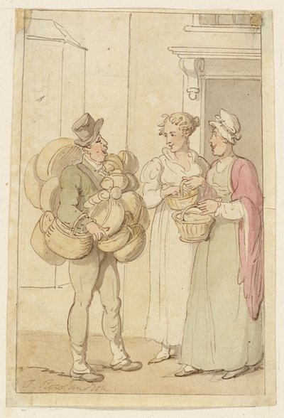 Kurvsælgeren af Thomas Rowlandson