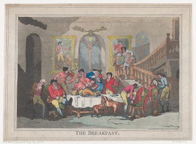 The Breakfast, 1. februar 1789., 1. februar 1789. af Thomas Rowlandson