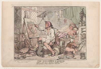 Genius Kammer, 2. april 1806., 2. april 1806. af Thomas Rowlandson