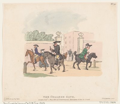 The College Gate, 1. maj 1803., 1. maj 1803. af Thomas Rowlandson