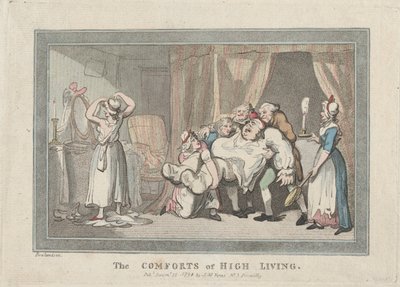 The Comforts of High Living, 16. december 1794., 16. december 1794. af Thomas Rowlandson