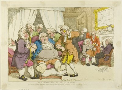 Konsultationen eller det sidste håb af Thomas Rowlandson