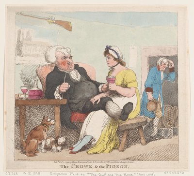 The Crowe & The Pigeon, 1. oktober 1799., 1. oktober 1799. af Thomas Rowlandson