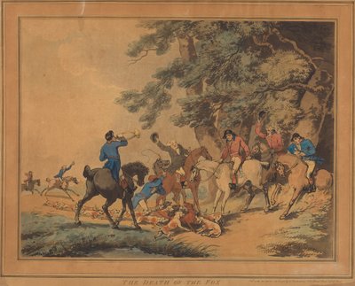 Rævens død af Thomas Rowlandson