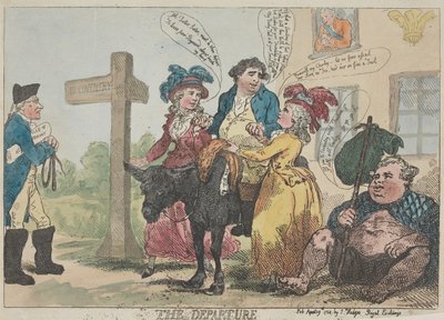 Afrejsen af Thomas Rowlandson