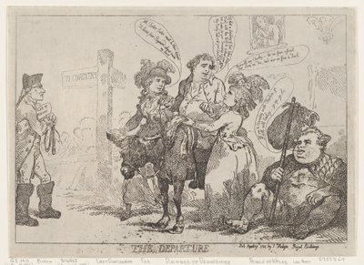 Afgangen, 29. april 1784., 29. april 1784. af Thomas Rowlandson