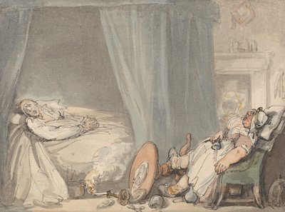 Den berusede sygeplejerske af Thomas Rowlandson