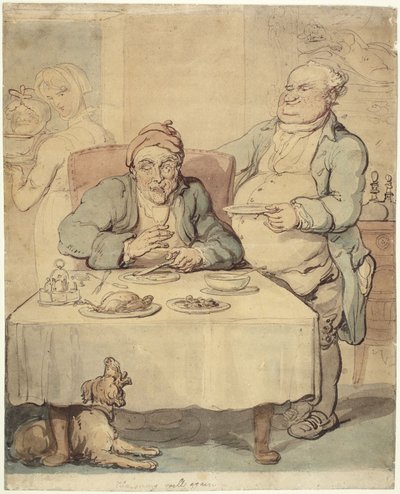 The Epicure; Charming er igen i topform af Thomas Rowlandson