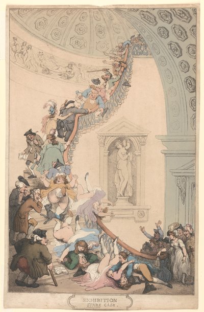 Udstillingen »Stare-Case« af Thomas Rowlandson