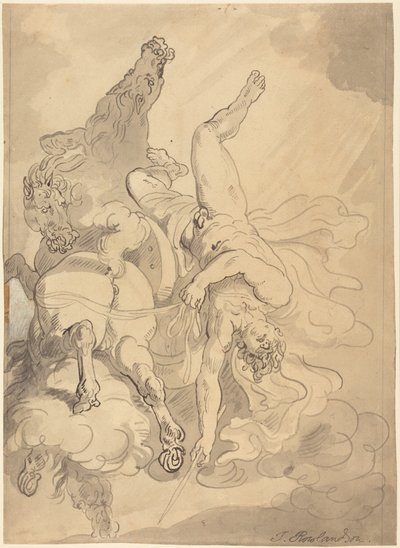 Phaetons fald af Thomas Rowlandson