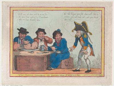 Den franske admiral om bord på Euryalus, 11. december 1803., 11. december 1803. af Thomas Rowlandson