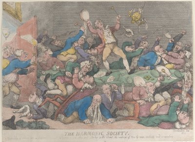 The Harmonic Society, [1810], genudgivet 1811., [1810], genudgivet 1811. af Thomas Rowlandson