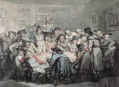 Hazard Room (akvarel) af Thomas Rowlandson