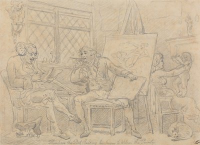 Historikeren, der inspirerer den unge malers fantasi af Thomas Rowlandson