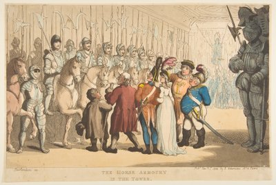 Hestevåbenhuset i tårnet, 1. januar 1800. af Thomas Rowlandson