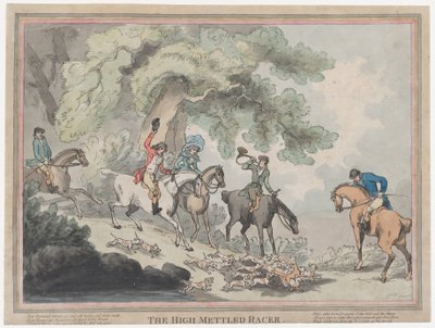 Jægeren fra The Life of a Racehourse eller The High-Mettled Racer, 20. juli 1789., 20. juli 1789 af Thomas Rowlandson