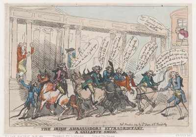 The Irish Ambassadors Extraordinary, A Gallante Show, 7. marts 1789., 7. marts 1789. af Thomas Rowlandson