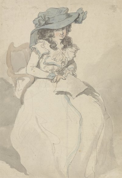 Kærlighedsbrevet, ca. 1790 (pen & blæk og akvarel på papir) af Thomas Rowlandson