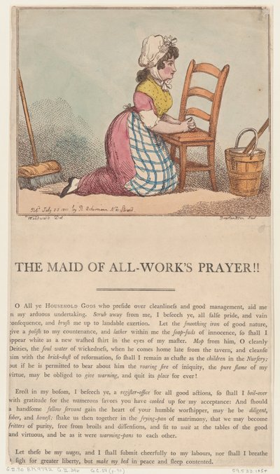 Tjenestepigen af alt Arbejdes Bøn!!, 25. juli 1801., 25. juli 1801. af Thomas Rowlandson