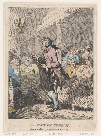Jomfrutalen, 5. oktober 1785., 5. oktober 1785. af Thomas Rowlandson