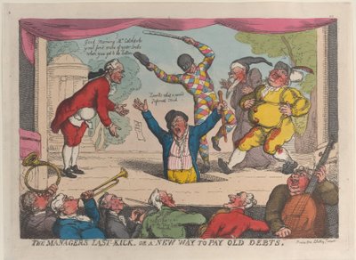 Lederens sidste spark, eller en ny måde at betale gammel gæld på, 29. september 1811., 29. september 1811. af Thomas Rowlandson