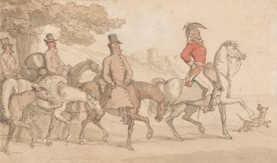 Johnny Newcomes militære eventyr af Thomas Rowlandson