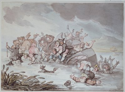 Ulykken, 1806 af Thomas Rowlandson