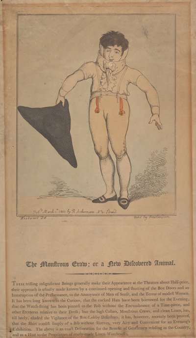 »The Monstrous Craw«; eller et nyopdaget dyr af Thomas Rowlandson