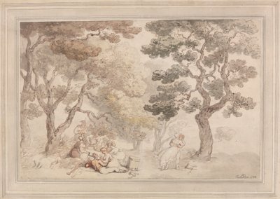 Picnic af Thomas Rowlandson