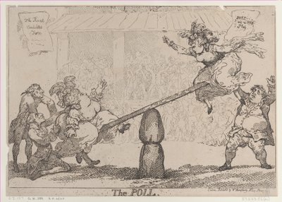 Afstemningen, 12. april 1784., 12. april 1784. af Thomas Rowlandson