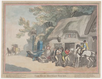 Postposten (fra *Et væddeløbshests liv, eller Den temperamentsfulde væddeløbshest*) af Thomas Rowlandson