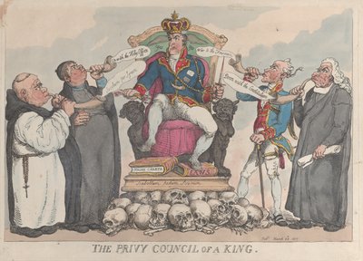En konges hemmelige råd, 28. marts 1815., 28. marts 1815. af Thomas Rowlandson