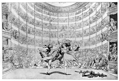 Udsigten foran os, 1791. af Thomas Rowlandson