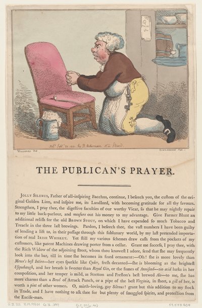 Tolderens bøn, 20. september 1801., 20. september 1801. af Thomas Rowlandson