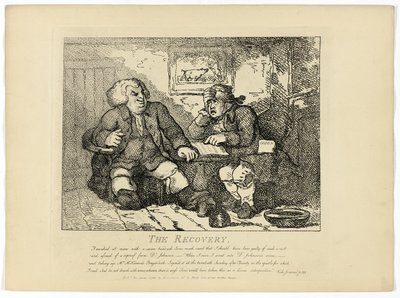 The Recovery, fra Boswells Tour of the Hebrides af Thomas Rowlandson