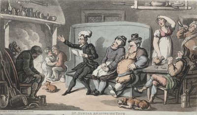 Rev. Dr. Syntax læser sin tur af Thomas Rowlandson