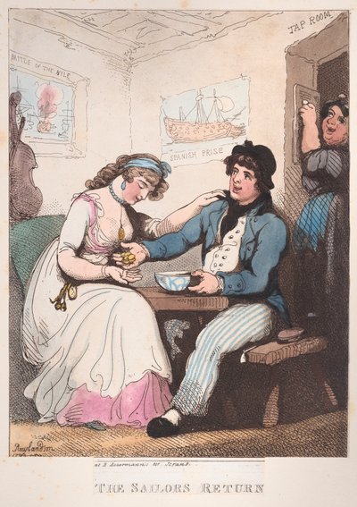 Sømandens Hjemkomst, 10. oktober 1799., 10. oktober 1799. af Thomas Rowlandson