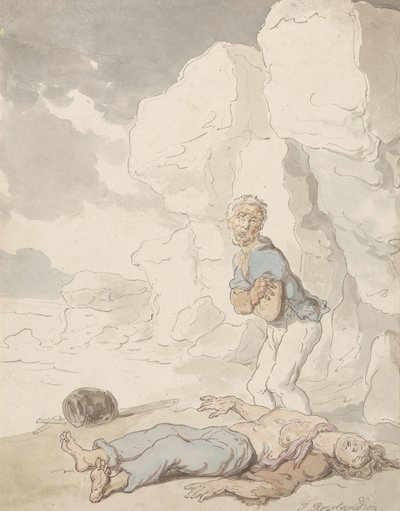 De skibbrudne sømænd af Thomas Rowlandson