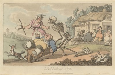 The Sot The English Dance of Death, tavle 12, juli 1814. af Thomas Rowlandson