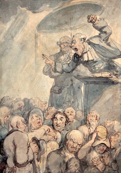 The Spellbinder (akvarel) af Thomas Rowlandson